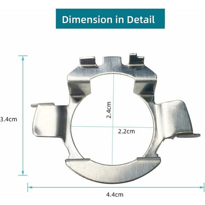 2 pcs Metal LED H7 Bulbs Adapters Lamp Base Holder Clip Bracket For Quasquai/Polo 6R / Polo 9R / Jetta Sport (Mk6) / - Image 2