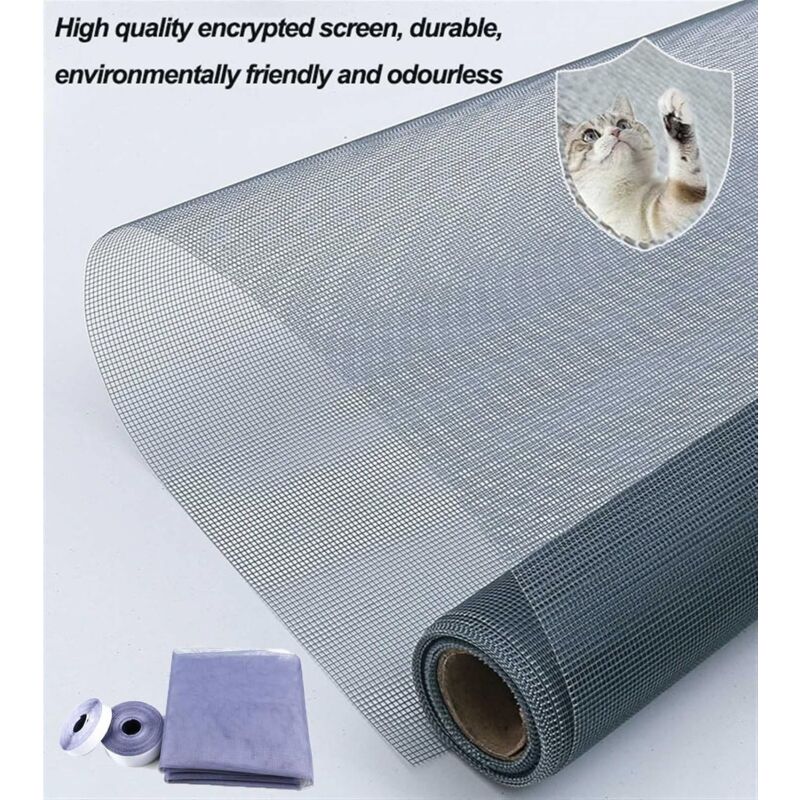 Cat Protection Net, Self-Adhesive Window Screen, Adjustable Insect Mesh, Transparent Mesh For Cat, Mosquito Net, - Image 3
