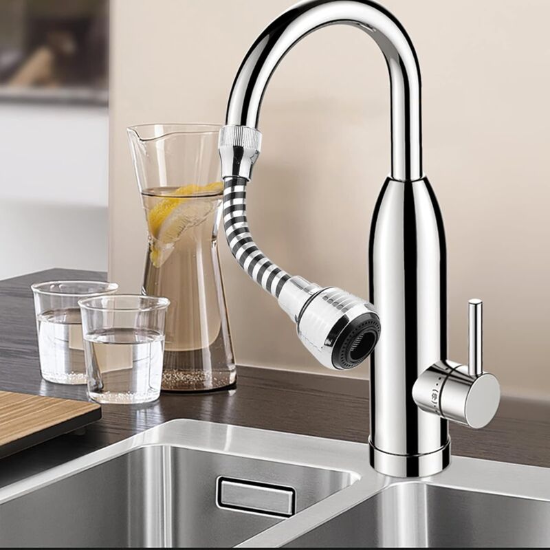 360 Degree Flexible Kitchen Faucet Sprayer, Faucet Nozzle, Kitchen Faucet Head Replacement, Sink Hose Accessory For - Image 2