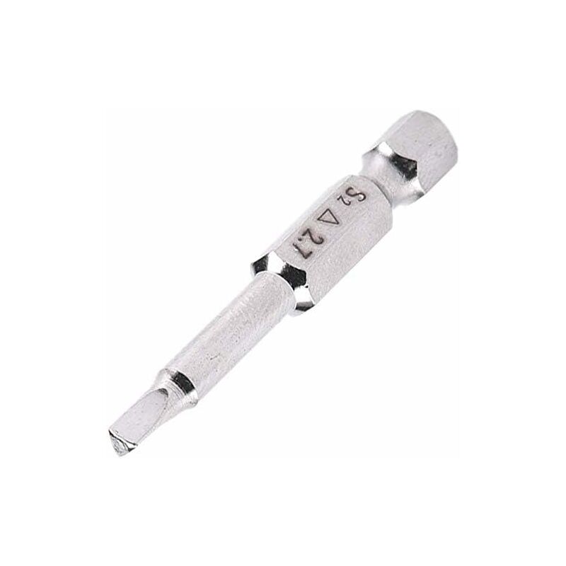 5 pcs Magnetic Triangle Head Screwdriver Bits Set S2 Steel 1.8Mm, 2Mm, 2.3Mm, 2.7Mm, 3Mm, 6.35Mm Hex Shank, 50Mm Length - Image 3