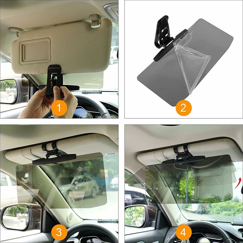 Car Sun Visor Extender, Car Sun Visor Extender Adjustable Car Sun Visor Extension Anti-Glare, For All Cars, Vans And - Image 3