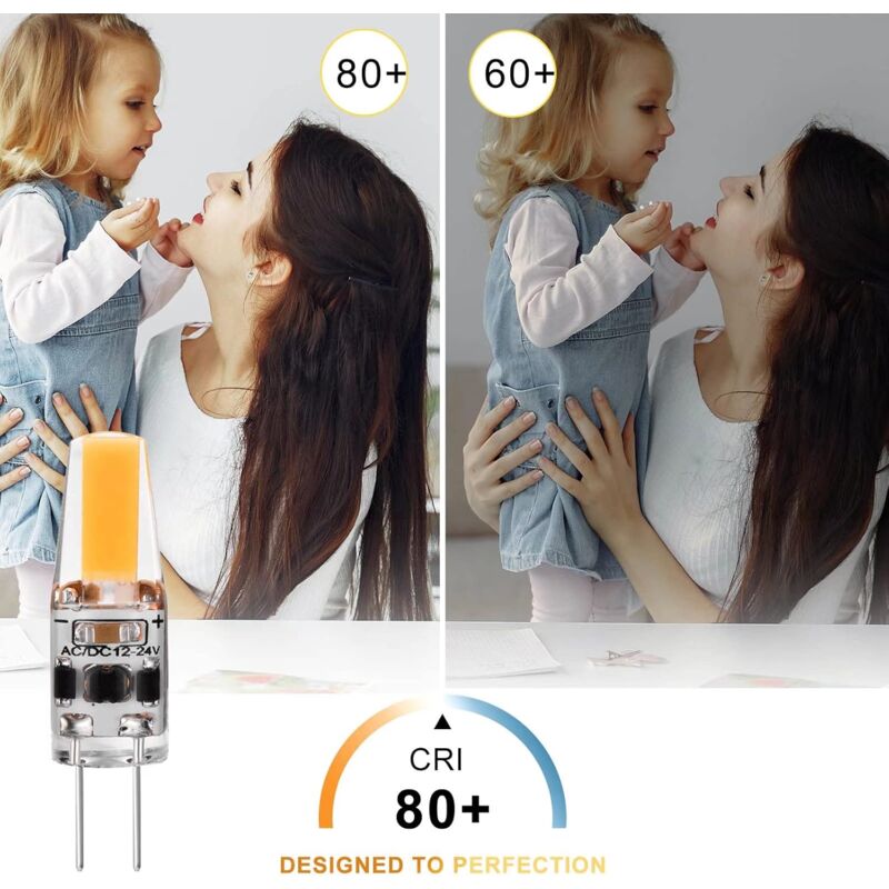 G4 LED 3W 12V Ac/Dc Light Bulbs, G4 3W LED Bulbs Equivalent To 30W Halogen Bulb, 300Lm, Warm White 2700K, Non-Dimmable, - Image 4