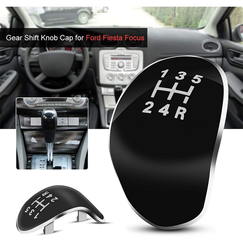 5 Speed Gear Shift Knob Cap, 5 Speed Gear Shift Knob, Car Gear Shift Knob Ball Head Cap Compatible With Ford Fiesta - Image 2