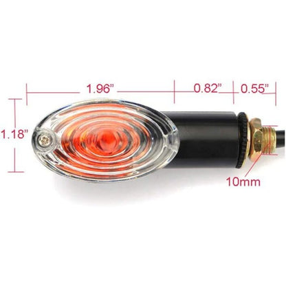 4 pcs Motorcycle Indicators Mini Turn Signal Lights 12V Waterproof Universal For Motorcycle Scooter Quad Cruiser Off - Image 3