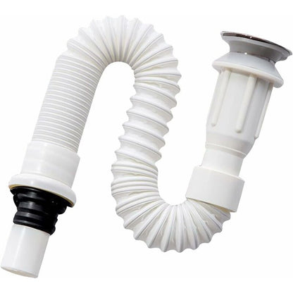 Sink Drain, Space-Saving Drain, Flexible Sink Drain, Sink Drain, Extendable From 40 To 80 Cm