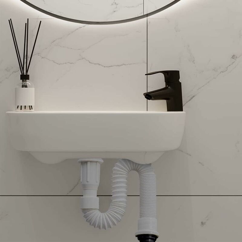 Sink Drain, Space-Saving Drain, Flexible Sink Drain, Sink Drain, Extendable From 40 To 80 Cm - Image 2