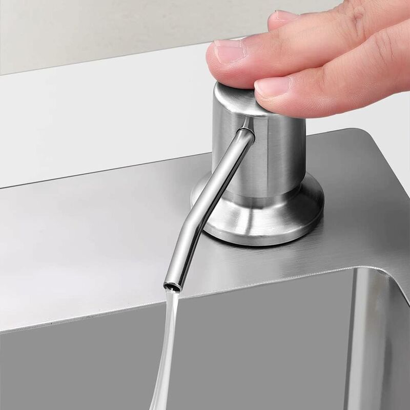 Soap Dispenser, Built-In Soap Dispenser, Stainless Steel Kitchen Sink Soap Dispenser, Built-In Soap Dispenser With - Image 4