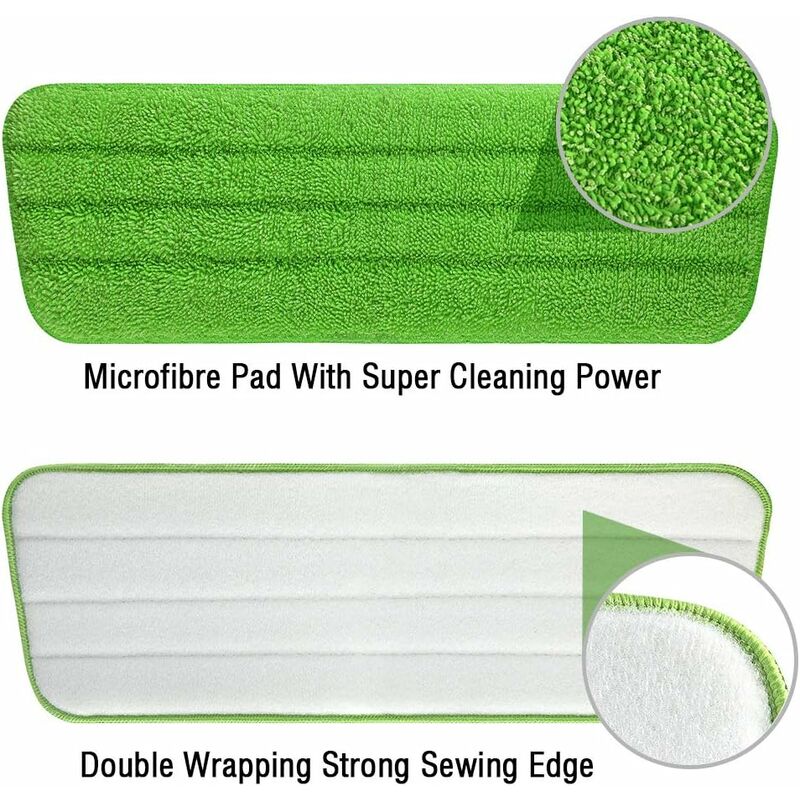 Replacement Cleaning Cover, 3 Pieces Microfiber Mop Cloth Replacement For Mop/Steam Cleaner, Suitable For Brooms/Dish - Image 2
