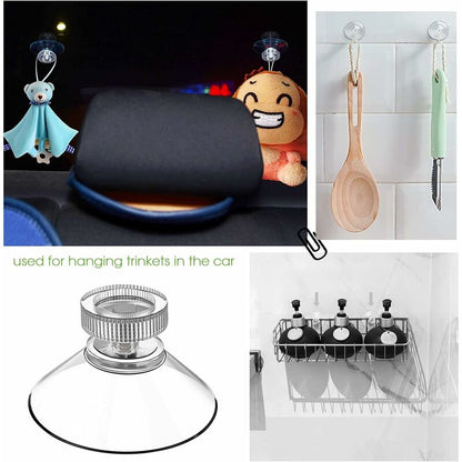 Suction Cup 25 pcs Set Suction Cups Ø 40 Mm M4 - Transparent Suction Knobs With Knurled Nut - Image 4