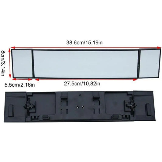 Rearview Mirror, Car Interior Rearview Mirror Wide Angle Car Interior Rearview Mirror Universal Foldable Detachable Car - Image 2