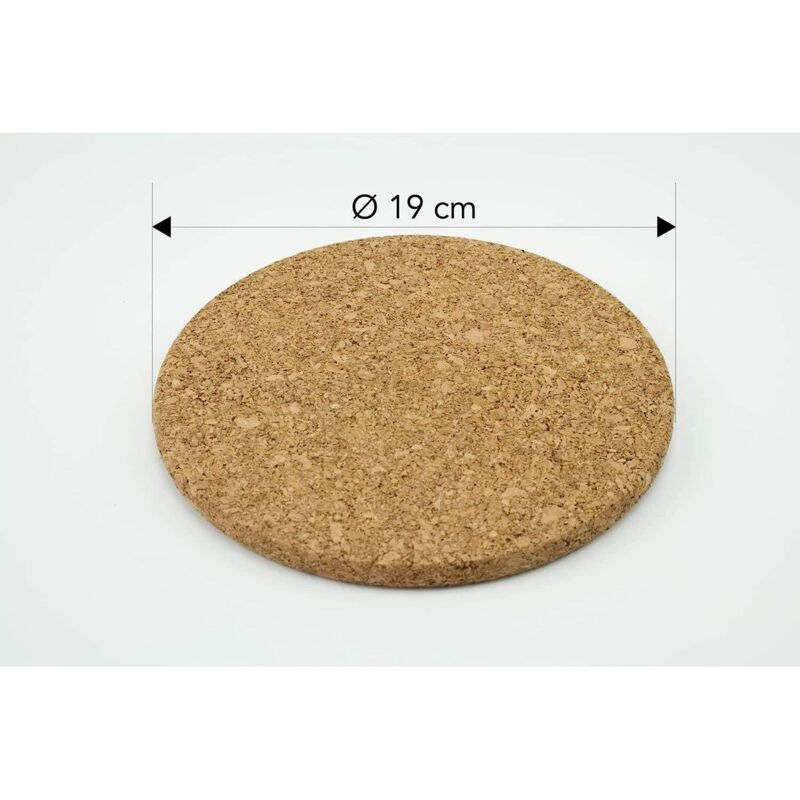 3 pcs Set Cork Trivets - 19 Cm Diameter - Image 2