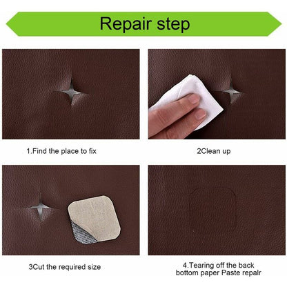 Leather Repair Patch, 1 ROll Self Adhesive Pu Leather Repair Patch First Aid Kit For Car Seat Sofa Furniture Jackets - Image 2