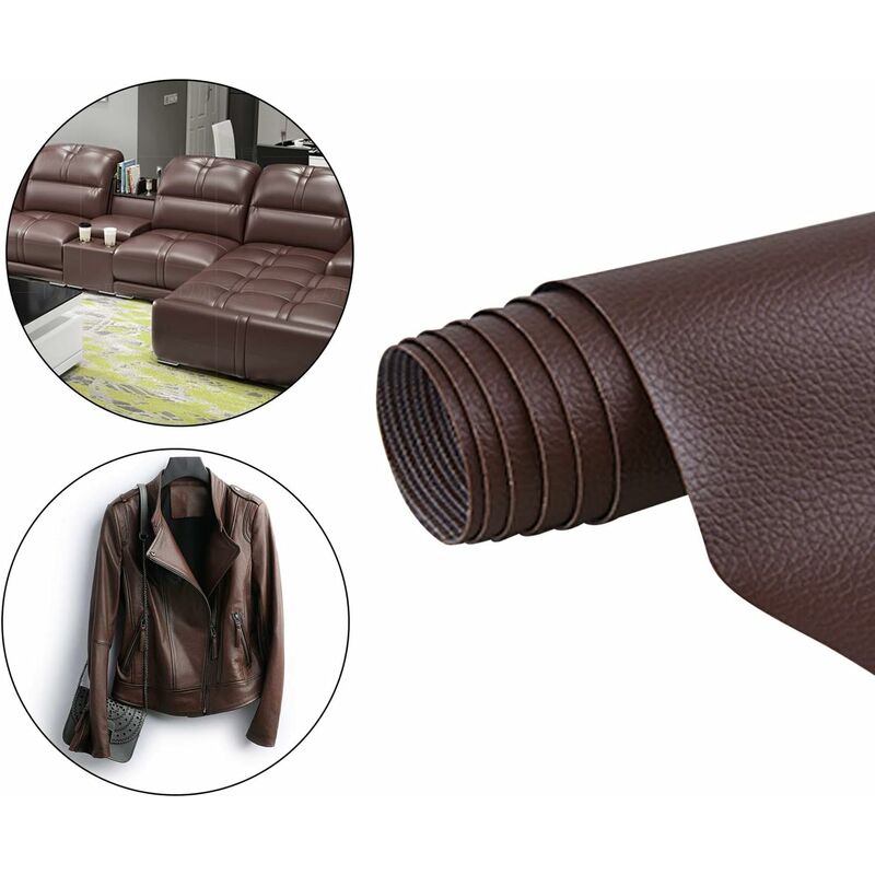Leather Repair Patch, 1 ROll Self Adhesive Pu Leather Repair Patch First Aid Kit For Car Seat Sofa Furniture Jackets - Image 3