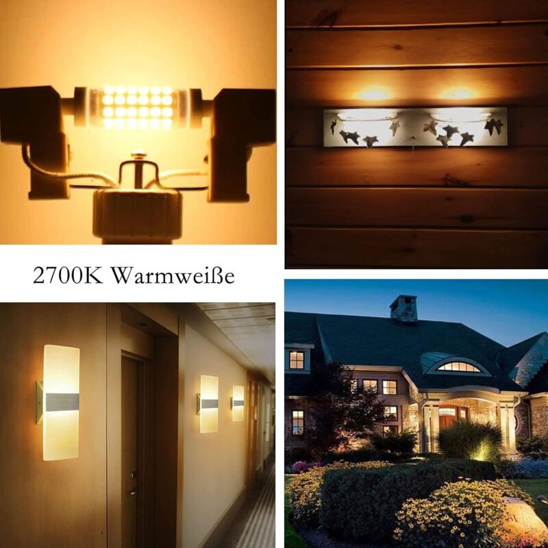 R7S LED 78Mm Dimmable Warm White 2700K 5W J78 LED Lamp 450Lm Replaces 50W Halogen Lamp Illuminant 230V 83 Ra, Pack Of 2 - Image 3