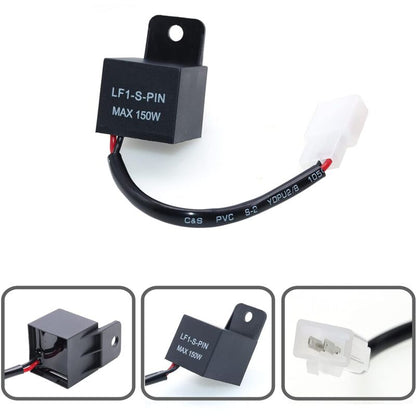Motorcycle LED Flash Relay 12V 2 Pin Lf1-S-Pin Max 150W 12 Volt Center Light Car Relay - Image 2