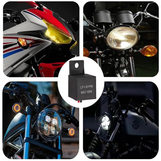Motorcycle LED Flash Relay 12V 2 Pin Lf1-S-Pin Max 150W 12 Volt Center Light Car Relay - Image 4