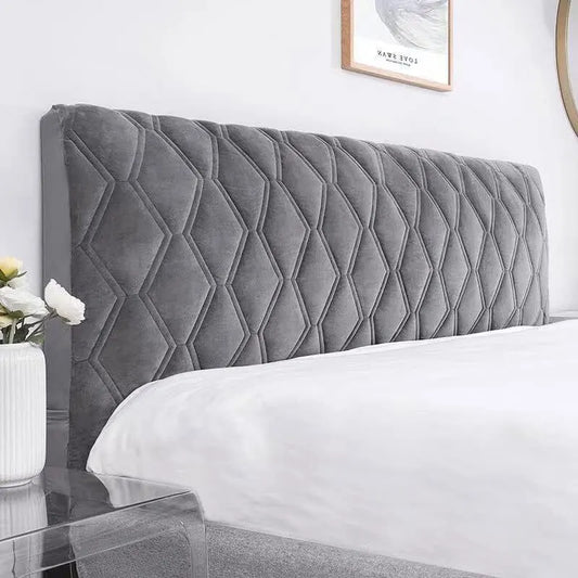 Headboard Cover 140, Headboard Cover Protector With Stretch Side, Washable Dustproof Headboard Cover (Color : DArk