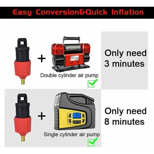 Inflatable Kayak Pump, Sup Air Inflation Valve Adapter And Gas Nozzle 4 pcs For Inflatable Structures - Image 3