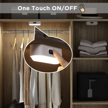 LED Closet Light Dimmable Rechargeable 2000Mah Wireless, LED Strip Light With 5 Lighting Colors For Wardrobe Cupboard - Image 2