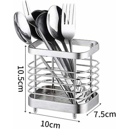 Cutlery Storage Drainer, Basket Holder For Knives, Forks, Spoons, Kitchen Utensils Cutlery Holder Stainless Steel, - Image 4