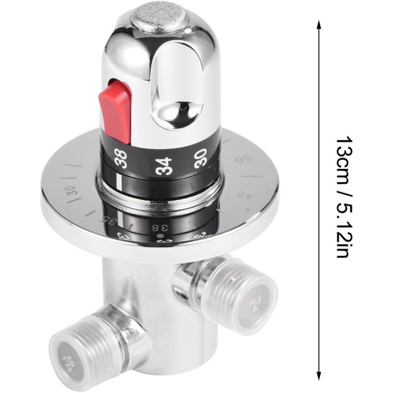 Hot Cold Water Mixer Valve Solid Brass Thermostatic Mixer Valve Fixed Temperature Mixing Valve For Kitchen Bathroom - Image 4