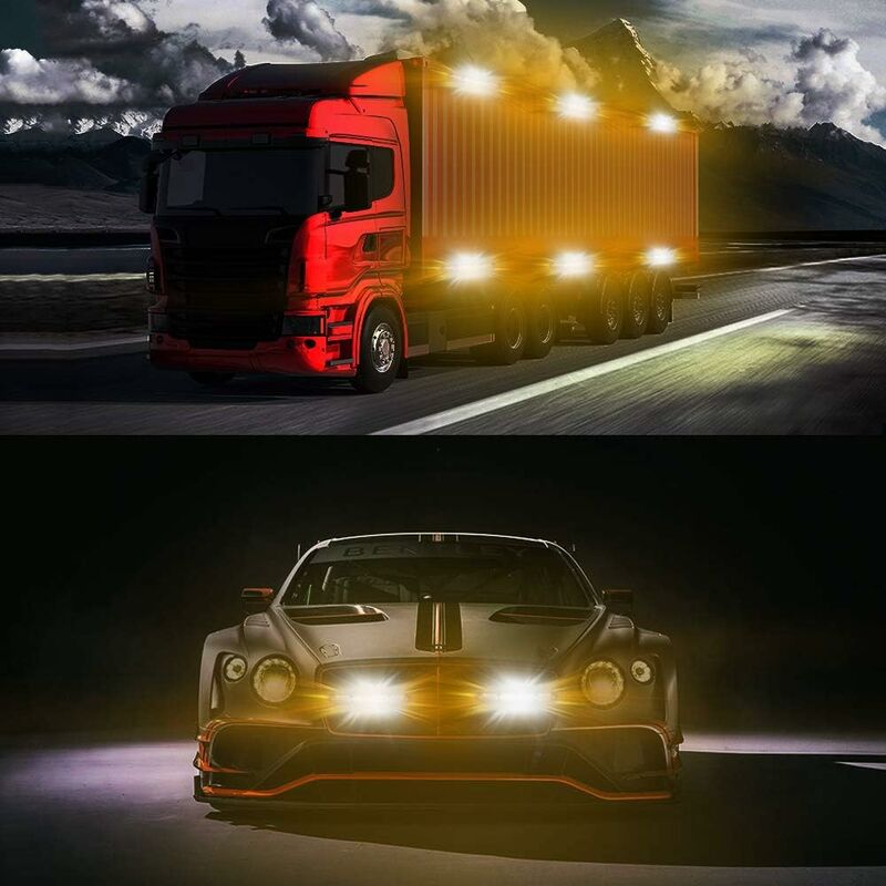 2 X 24LED Strobe Lights 12-24V Ultra Slim Emergency Hazard Light LED Emergency Strobe Lamp For Construction Truck Car - Image 4