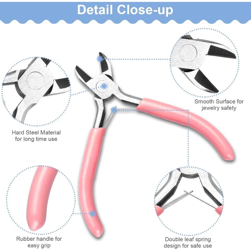 Jewelry Pliers - 3 Pliers, Jewelry Making Tools With Jump Ring Opener - For Jewelry Cutting - Image 4