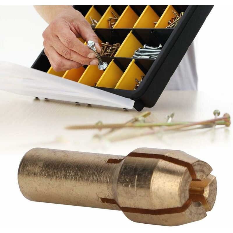 10 pcs Collet Chuck 0.5-3.2Mm Mini Brass Collet Chucks Electric Chucks ROtary Tool Accessories(Tail Diameter 4.3Mm) - Image 4