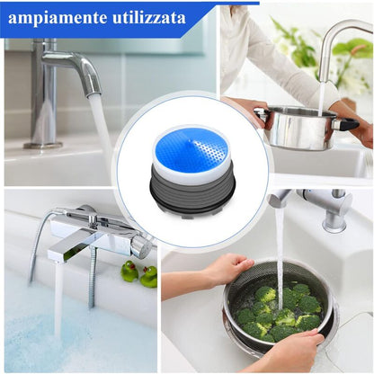 6 pcs, M18.5 Aerator, Kitchen Bathroom Nozzle, Plastic Sink Faucet Aerator For Water Saving With 2 Wrench, Blue - Image 4