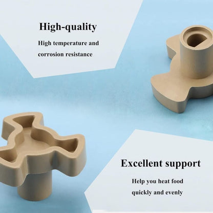 2 pcs Microwave Turntable Coupler Shaft Tray Coupler Bracket For Microwave Turntable ROller Guide Coupling Bracket - Image 4