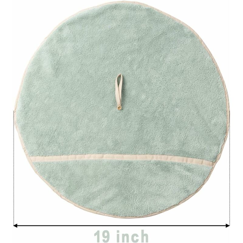 4 Pack Hanging Hand Towels With Hanging Loop Absorbent Coral Fleece Bathroom Towels Soft Thick Dishcloth ROund Hand - Image 2