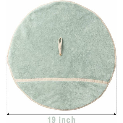 4 Pack Hanging Hand Towels With Hanging Loop Absorbent Coral Fleece Bathroom Towels Soft Thick Dishcloth ROund Hand - Image 2