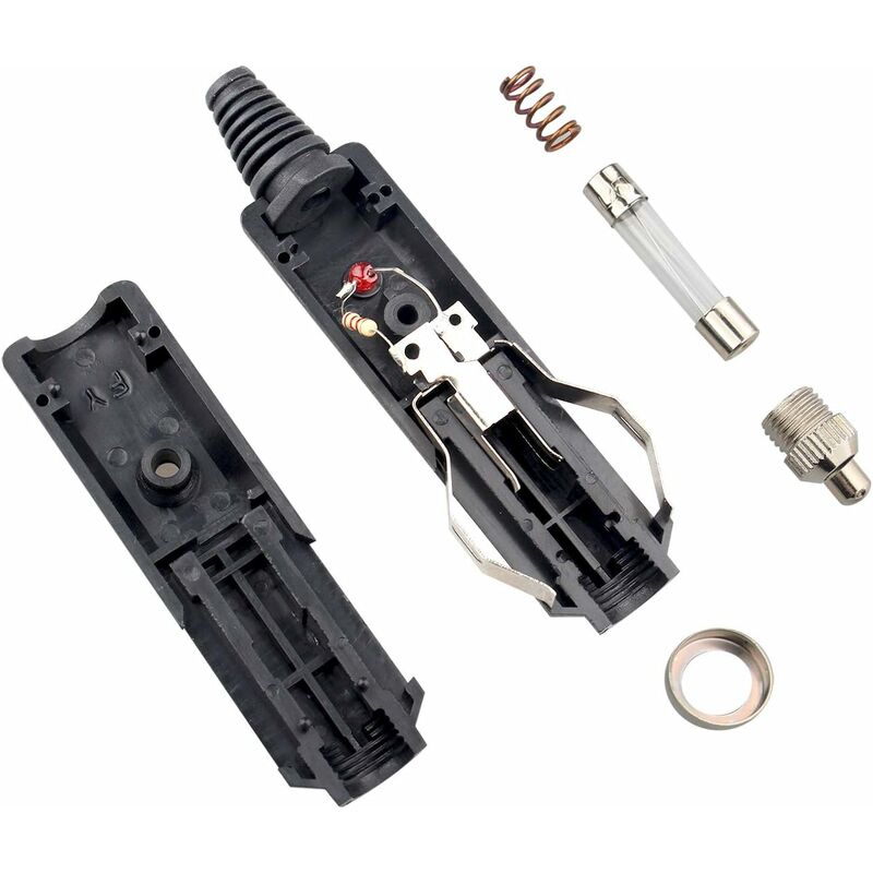 2 Pack Dc 12V Male Cigarette Lighter Socket Power Plug With 10A Red Fuse And LED Power Indicator - Image 4