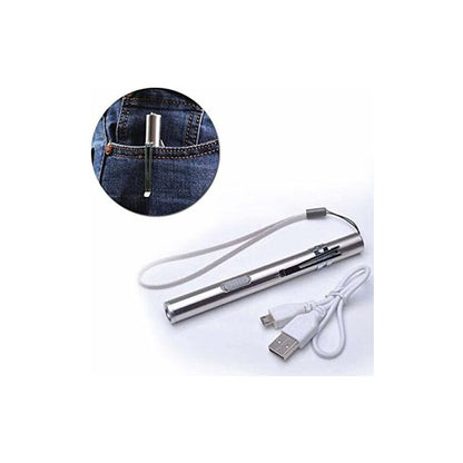 3 Pack Nurse Pen Light Medical Pen Light Usb Rechargeable LED Flashlight Stainless Steel Torch For Doctors Students - Image 3