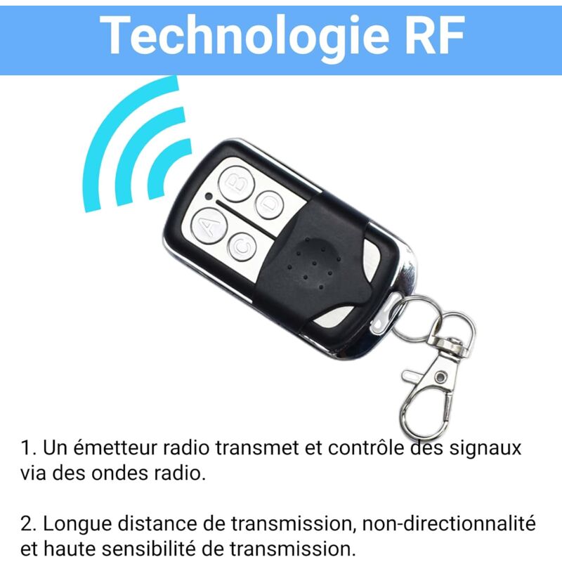 433.92 Mhz Gate Remote Control Universal Gate Remote Control Garage Door Remote Control 4 Channel Fixed Code Duplicator - Image 3
