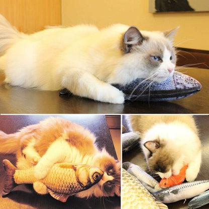 5 pcs Catnip Toys Fish, 20Cm Catnip Cat Toys, Catnip Fish, Simulation Plush Fish, Plush Fish, Interactive Cat Pillow, - Image 4