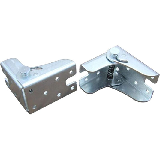 Self-Locking Folding Leg Bracket, Folding Worktop, Folding Kitchen Table (2 Silver)