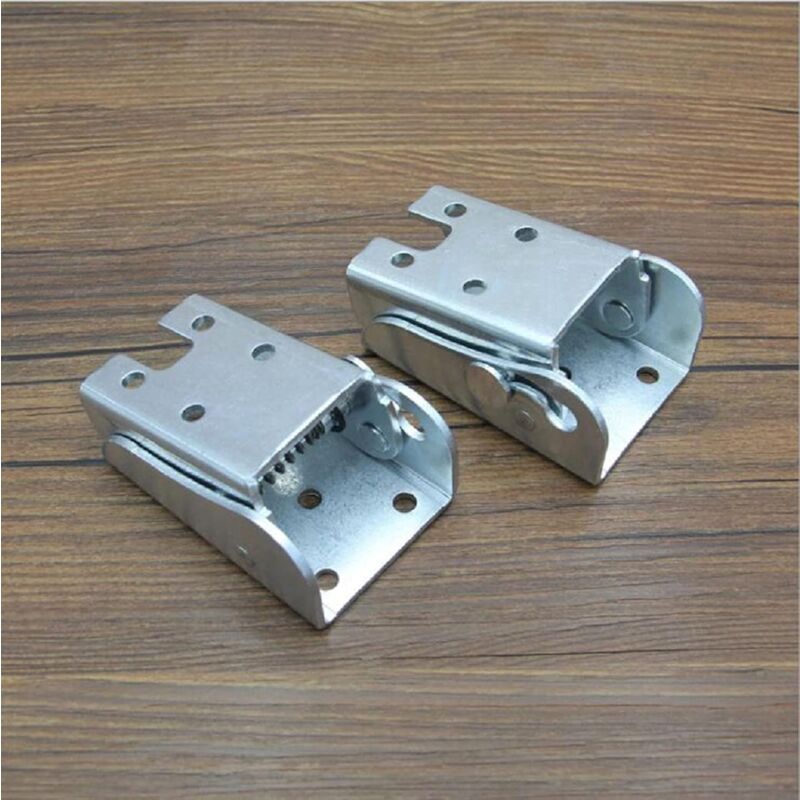 Self-Locking Folding Leg Bracket, Folding Worktop, Folding Kitchen Table (2 Silver) - Image 2
