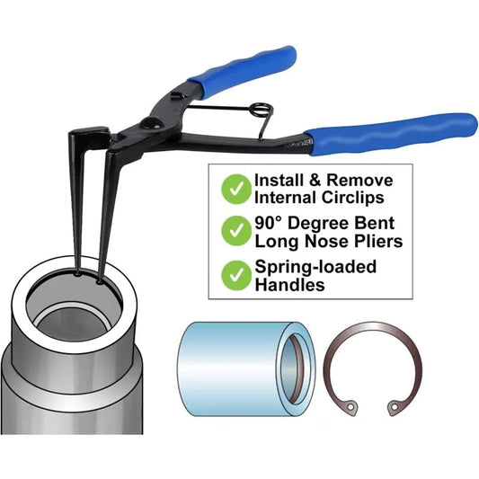 Circlip Pliers Cylinder Ring Pliers Remove Internal Rings Bending Pliers For Trucks, Cars, Motorcycles - Image 4