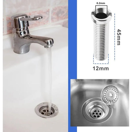 2 pcs 304 Stainless Steel Kitchen Sink Strainer Screws Waste Strainer Threaded Screw Connector M12×45Mm Sink Bolt Screw - Image 2