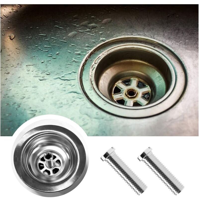 2 pcs 304 Stainless Steel Kitchen Sink Strainer Screws Waste Strainer Threaded Screw Connector M12×45Mm Sink Bolt Screw - Image 4