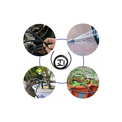 10 pcs Windshield Wiper Hose Kit,3M Windshield Washer Fluid Hose,Windshield Wiper Nozzle Mist Washer Spray Hose,With - Image 2