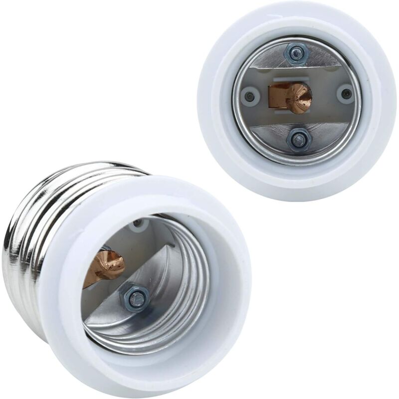 4X Lamp Socket Adapter E40 To E27 In White - 4 pcs Set Reformatting Converters For Lamp Sockets For Incandescent, LED, - Image 4