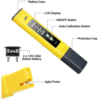 Ph Tester, Pool Ph Tester Measures Tds Ph Ec Temperature Water Quality Ph Tester For Drinking Water, Pool, Aquarium, - Image 3