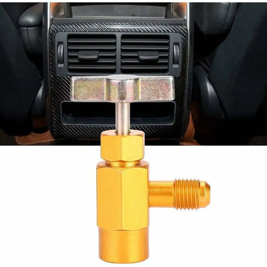 1/4" Sae Thread Adapter R-134A R-134 Ac Refrigerant Tap Can Dispenser Valve Tool 1/2" Acme Thread - Image 2