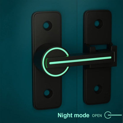 Luminous Sliding Interior Door Lock Latch, 90° Tilt Door Hook Latch, Anti-Theft Hasp Buckle Lock Bolt, For Door, Window - Image 2