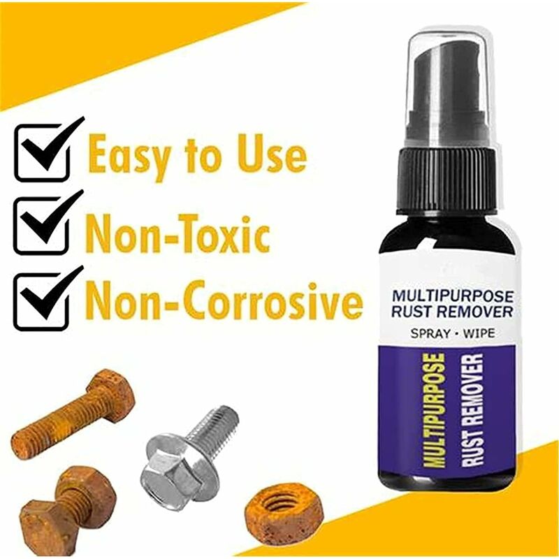 Multi-Purpose Rust Remover Spray For Care, Metal Cleaning, Car Repair, Home Cleaning And Kitchen (30Ml) - Image 4