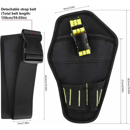 Tool Belt, Tool Holster Belt With Adjustable Belt And Open Loops For Storing Tools And Drill - Image 3