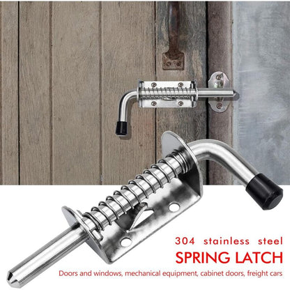 2 pcs Garage Door Lock Spring Latch Steel Spring Bolts Door Latches And Bolts 128Mm For Garage Door Garden Shed - Image 3