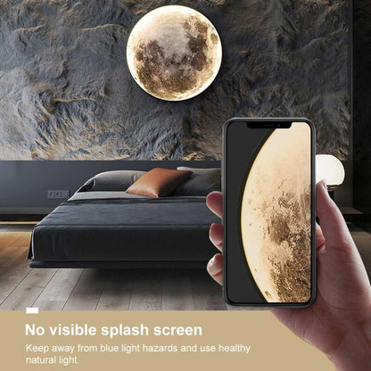 Indoor Wall Light, Modern 15W LED Wall Lamp Circle Design, 6500K Wall Lights Adjustable, Black, For Bedroom, Living - Image 3